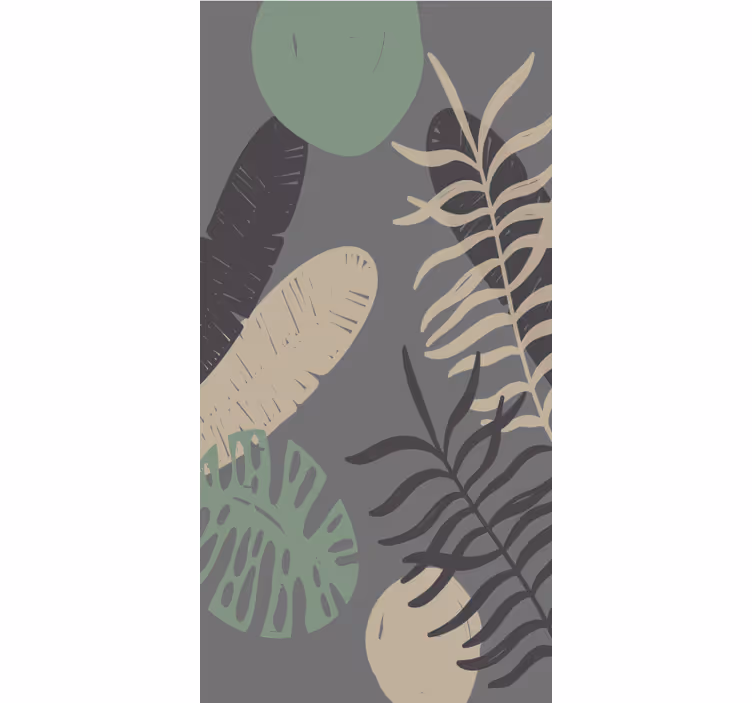 Stores enrouleurs fleurs et plantes motif verdure tropicale - TenStickers