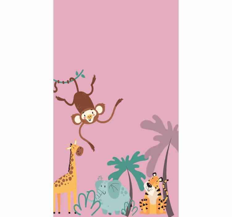 Stores avec plus d'animaux Jungle des enfants "bohème" - TenStickers