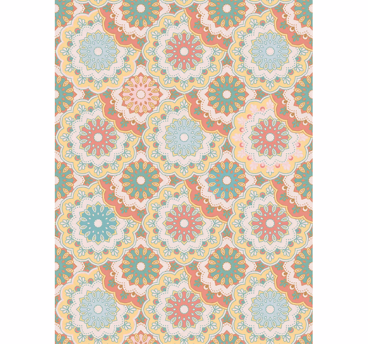 Store enrouleur motif fleur motifs floraux complexes - TenStickers