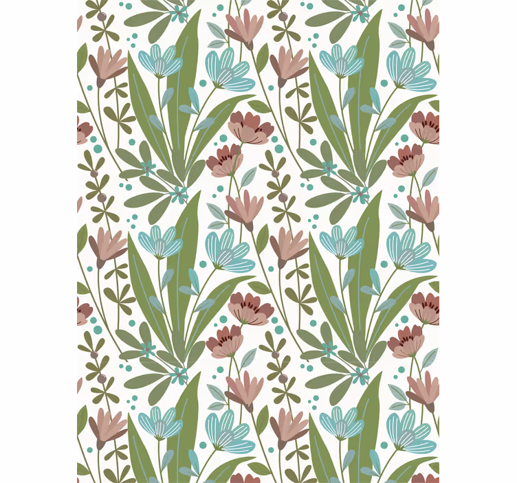 Stores enrouleurs fleurs et plantes motifs floraux - TenStickers