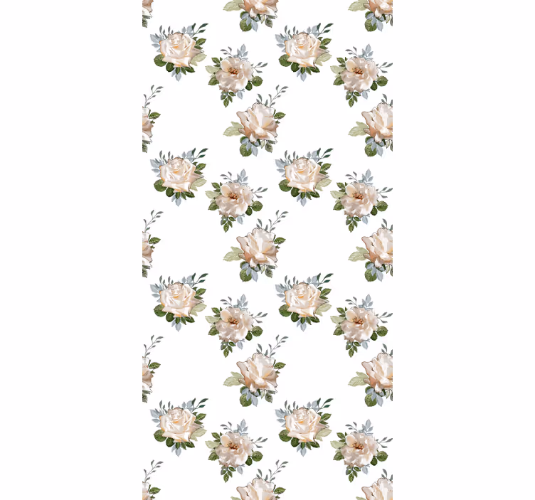Store enrouleur motif fleur conception de style cosmopolite - TenStickers