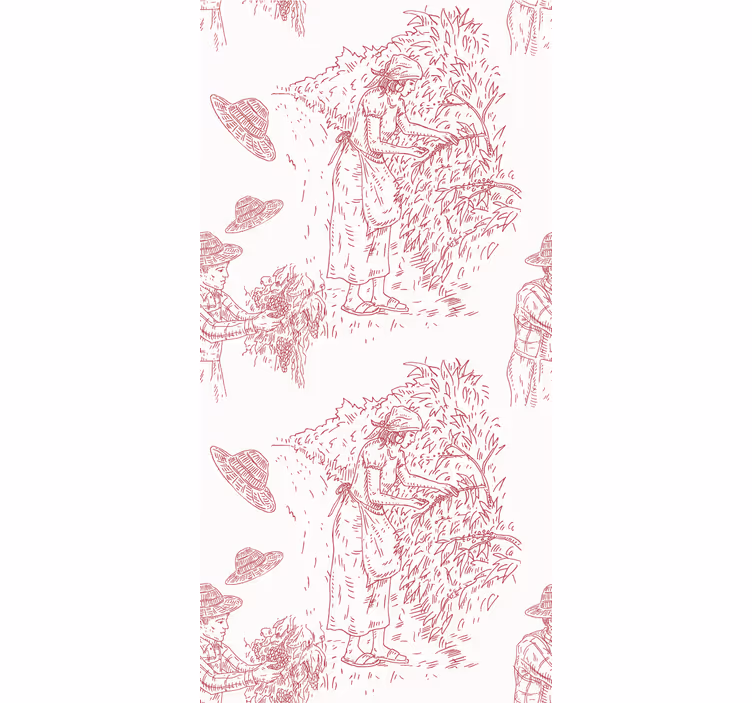 Stores enrouleurs fleurs et plantes illustration de récolte - TenStickers