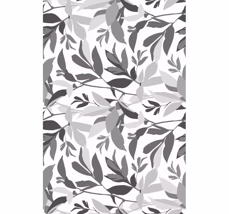 Stores enrouleurs fleurs et plantes motif feuilles élégant - TenStickers