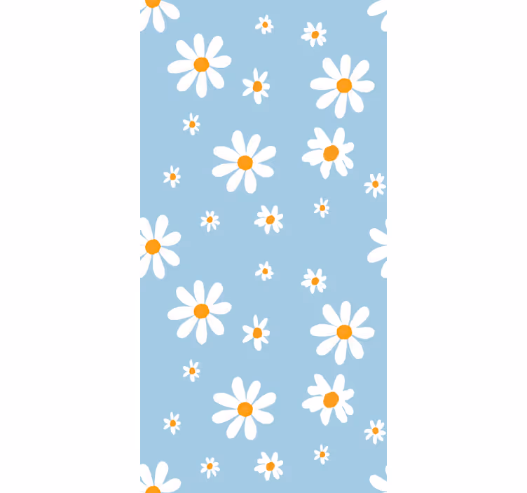 Stores enrouleurs fleurs et plantes motifs marguerites - TenStickers
