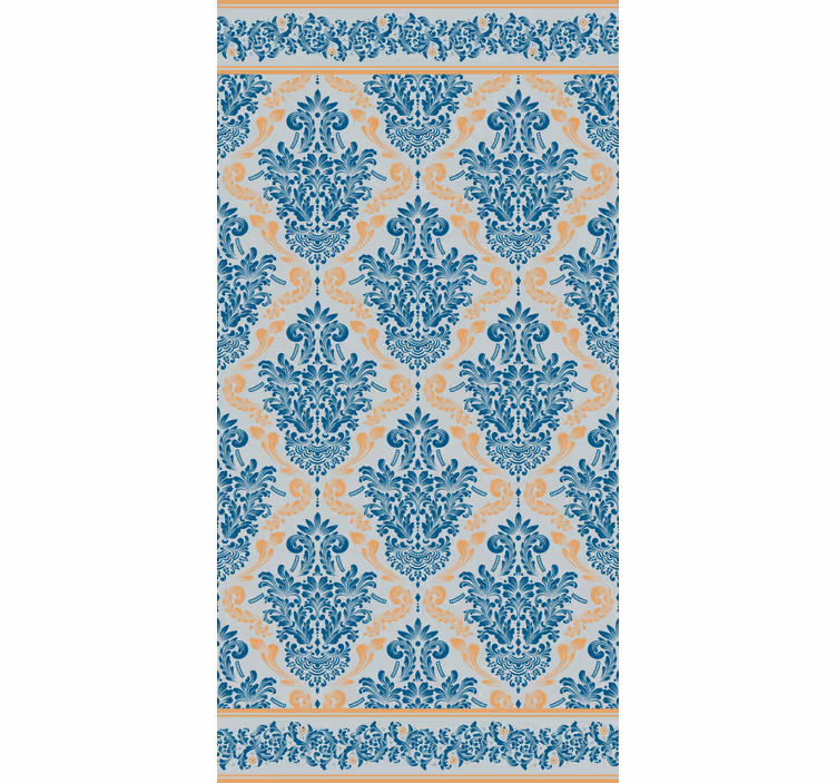 Store enrouleur élégant motif baroque floral - TenStickers