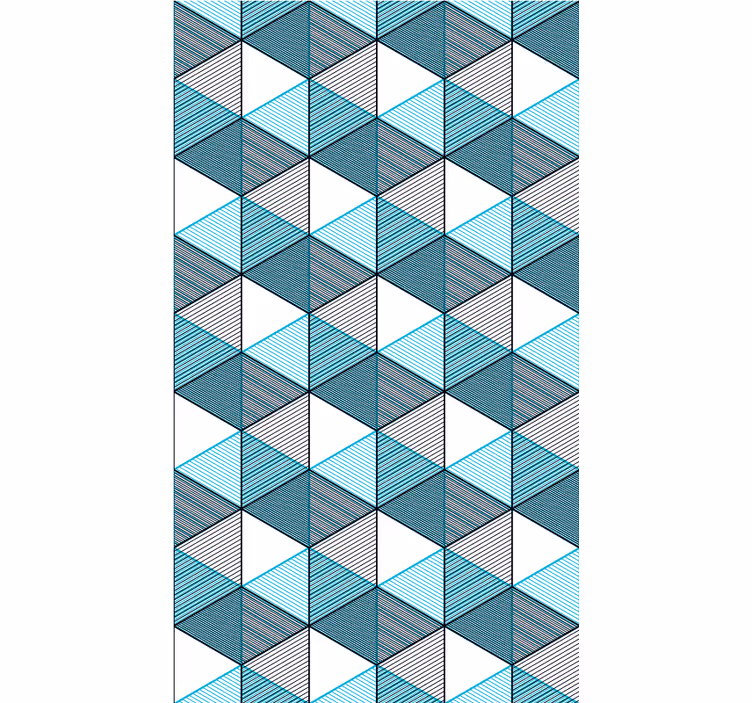 Stores textures et motifs Illusion de géo cube - TenStickers