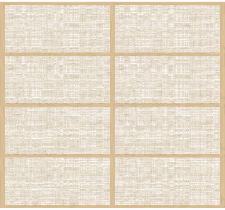 Store textures et motifs structure de panneaux japonais - TenStickers