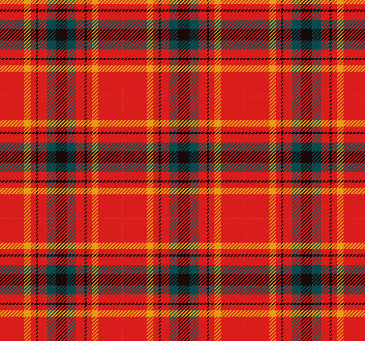 Store rouge texture tartan rouge de noël - TenStickers
