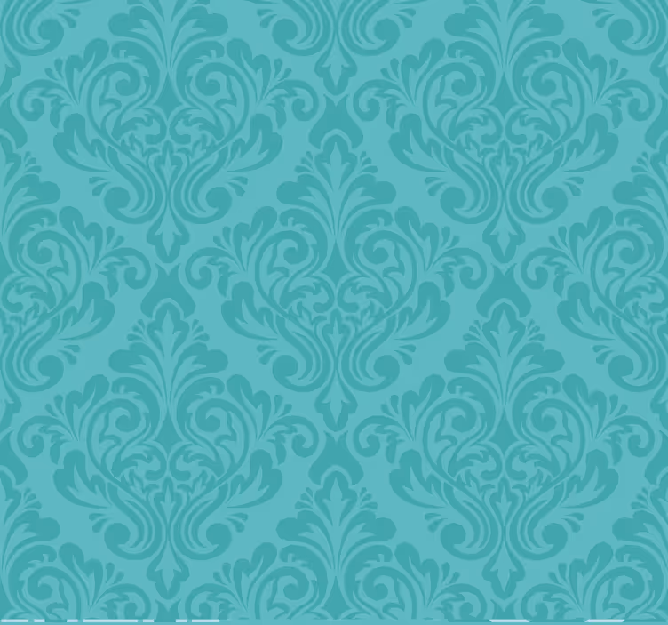 Store turquoise damassé - TenStickers
