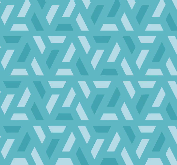 Store turquoise motif triangulaire - TenStickers