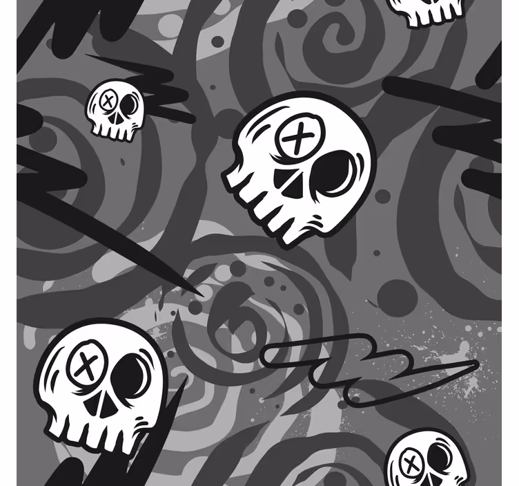 Store pour jeunes graffitis avec des crânes - TenStickers