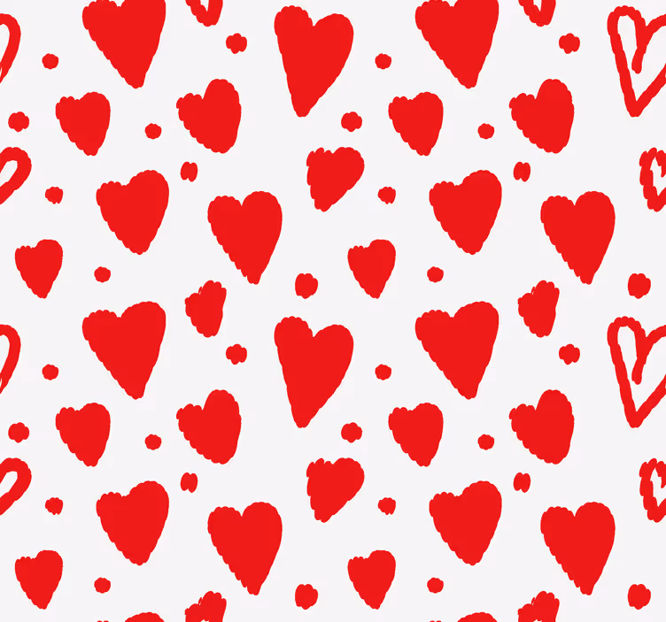 Store romantique motif de coeurs - TenStickers