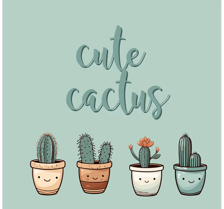 Store cuisine cactus mignon - TenStickers