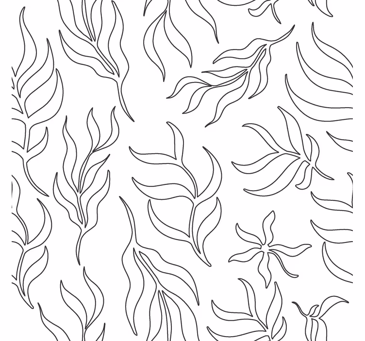 Store moderne motif floral - TenStickers