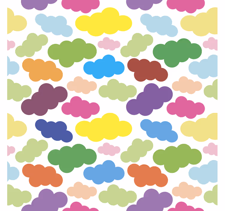 Store nuages motif coloré - TenStickers