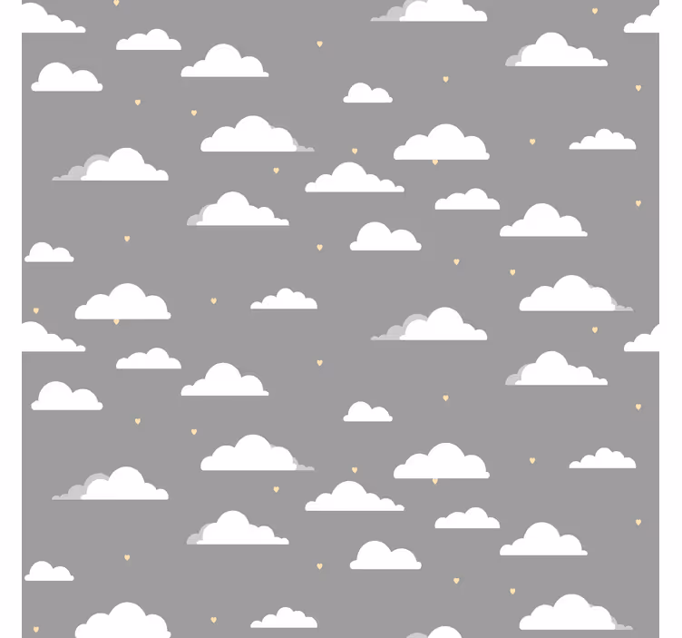 Store nuages motif gris - TenStickers