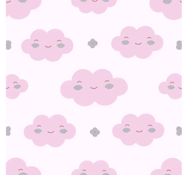 Store nuages motif enfants rose - TenStickers