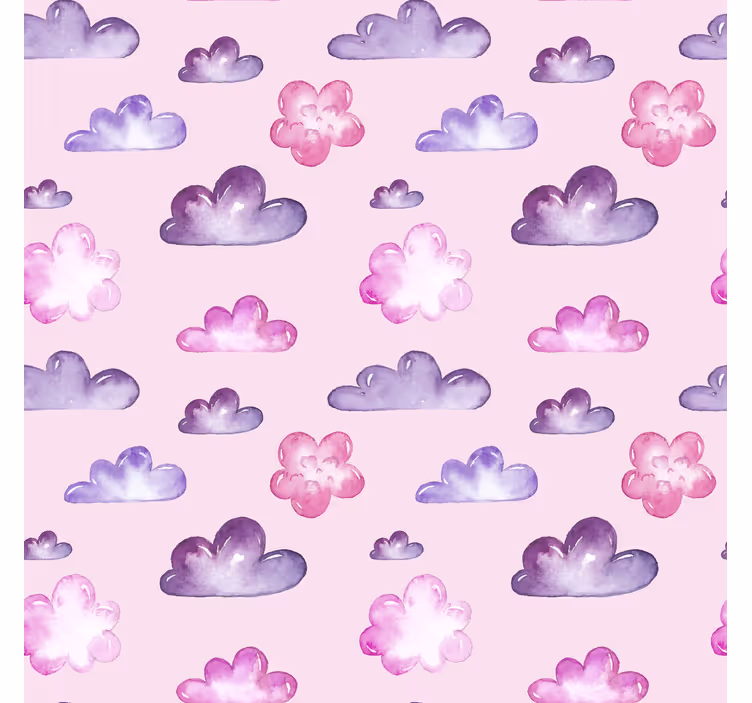 Store nuages motif rose - TenStickers