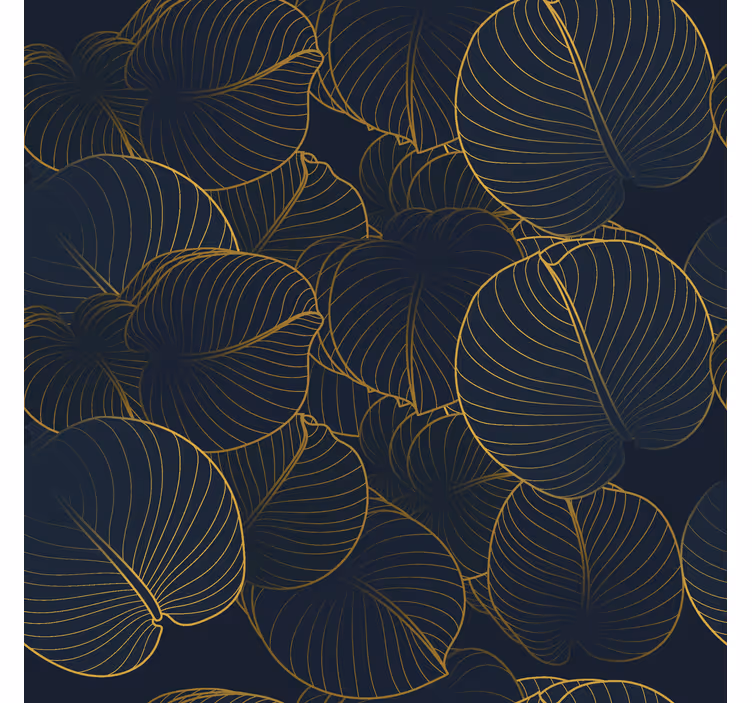 Store élégants motif de grandes feuilles - TenStickers