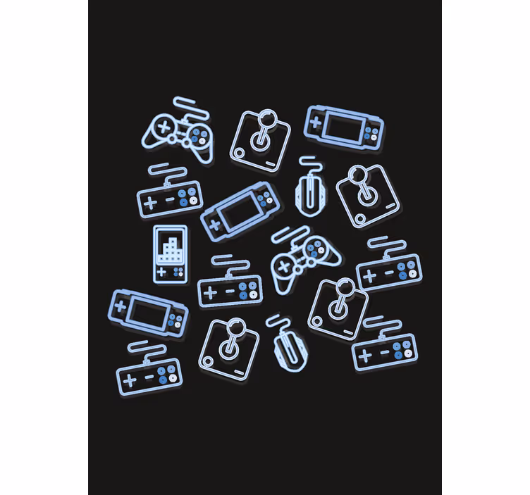 Store geek commandes bleues - TenStickers