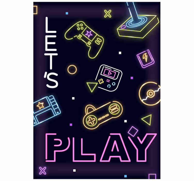 Store geek contrôles au néon - TenStickers