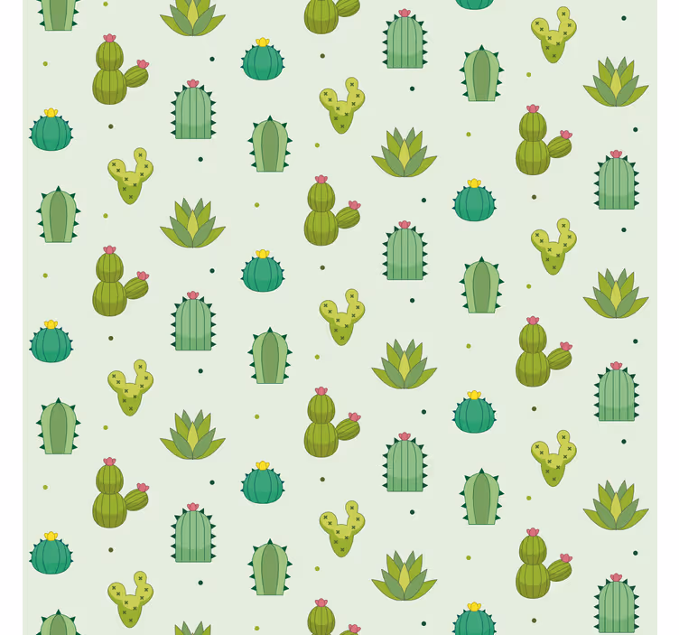 Store cactus motif vert - TenStickers
