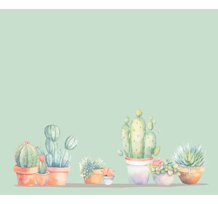 Store cactus style minimaliste - TenStickers