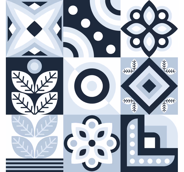 Store nordiques modèle de carreaux - TenStickers