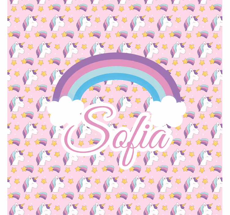 Store enrouleur personnalisé motif de licorne - TenStickers
