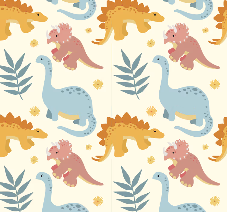 Store enrouleur dinosaures style minimaliste - TenStickers