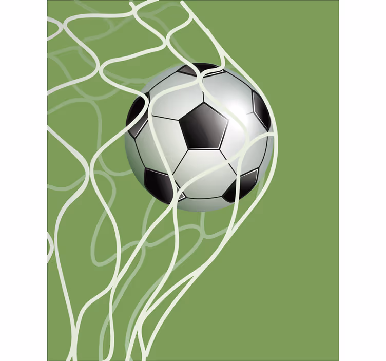 Store enrouleur football déplacer le ballon dans le but - TenStickers