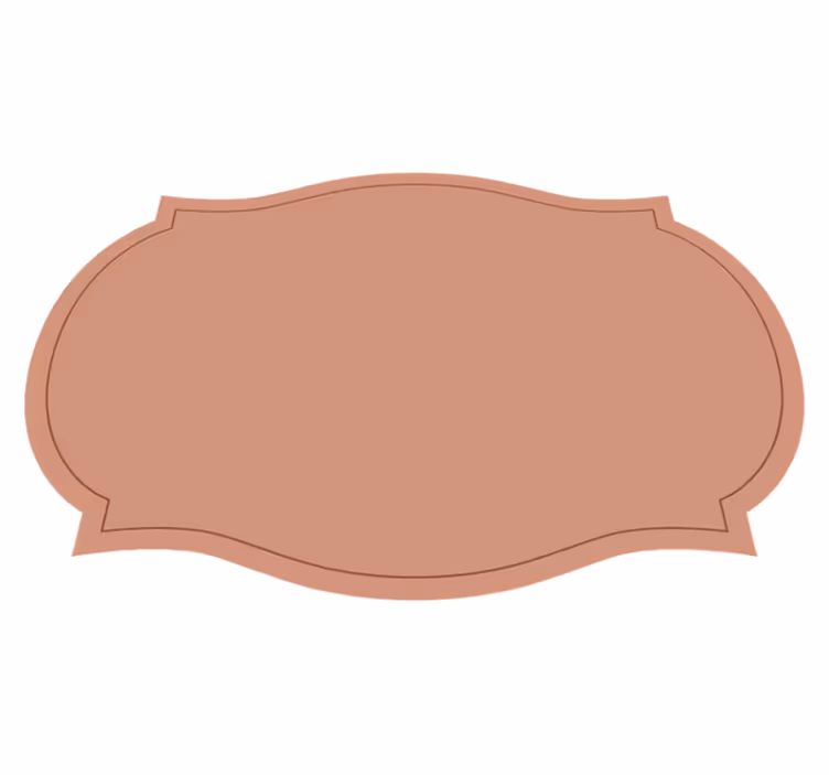 Set de table forme de l'étiquette - TenStickers