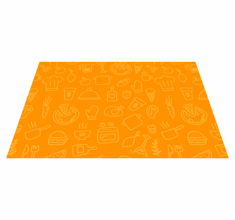 Set de table original motif icônes de cuisine - TenStickers