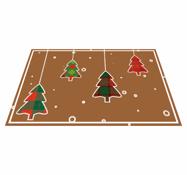 Set de table Noël Arbres et biscuits - TenStickers
