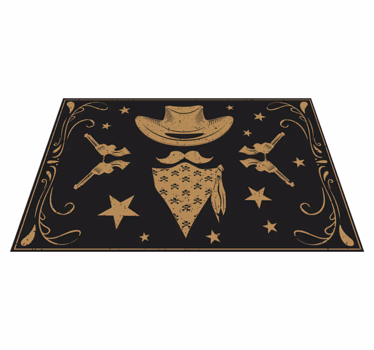 Set de table original sur le thème cowboy - TenStickers