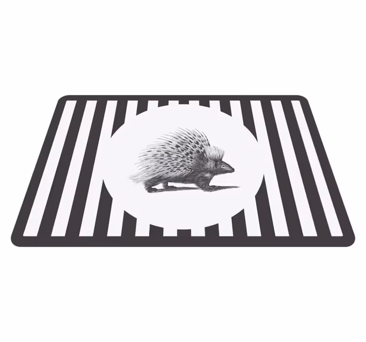 Set de table porc-épic noir et blanc - TenStickers