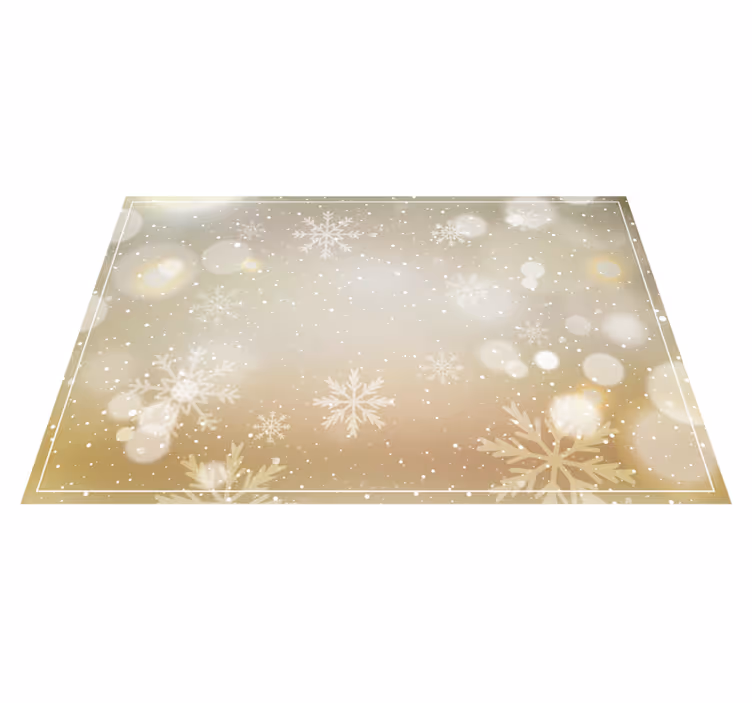 Set de table noël arrière-plan flocon festif - TenStickers