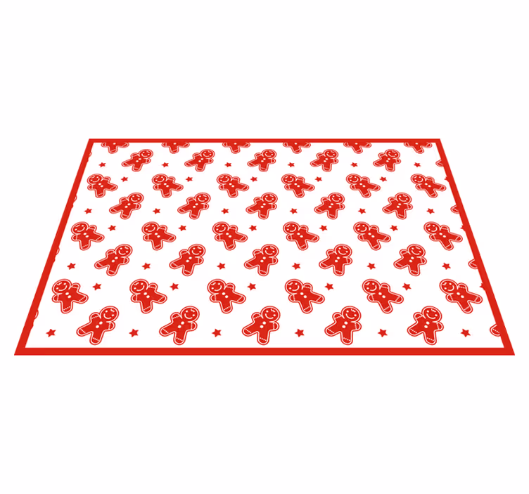 Set de table noël motif bonhommes en pain d'épice - TenStickers