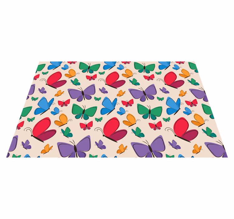 Set de table original arrangement de papillons colorés - TenStickers