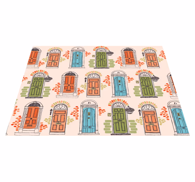 Portes de sets de table en sticker dublin - TenStickers