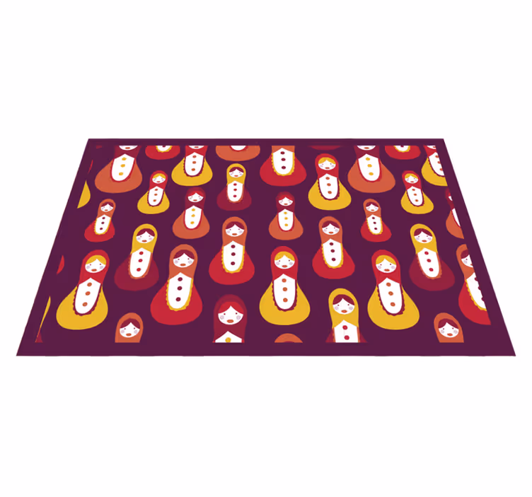 Set de table pour maison sticker matrioska - TenStickers