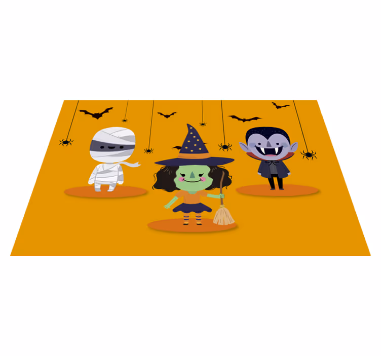Set de table halloween personnages fantaisistes - TenStickers