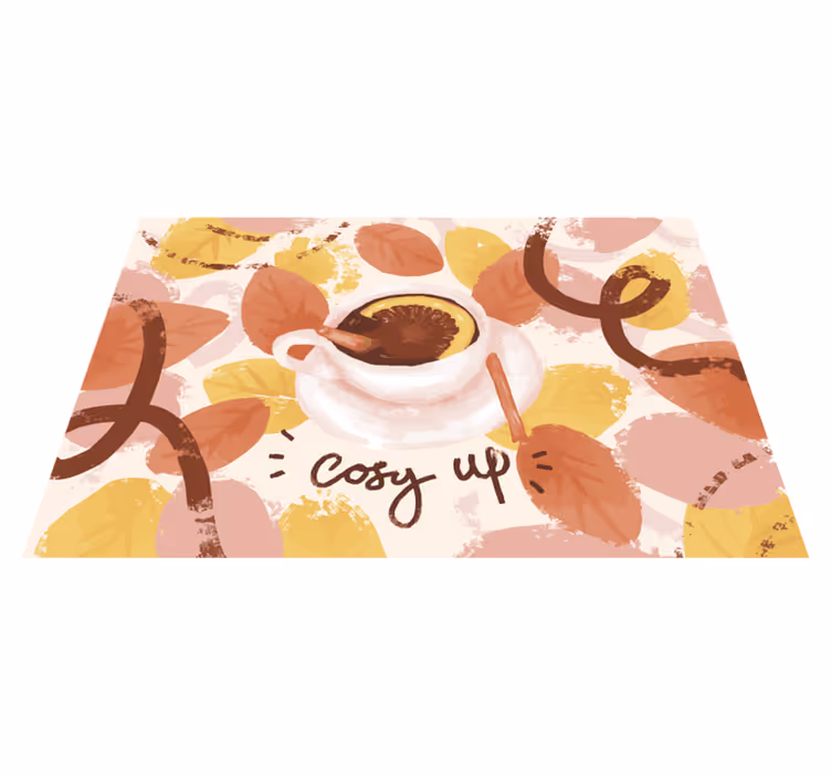 Set de table original tasse à café chaleureuse - TenStickers