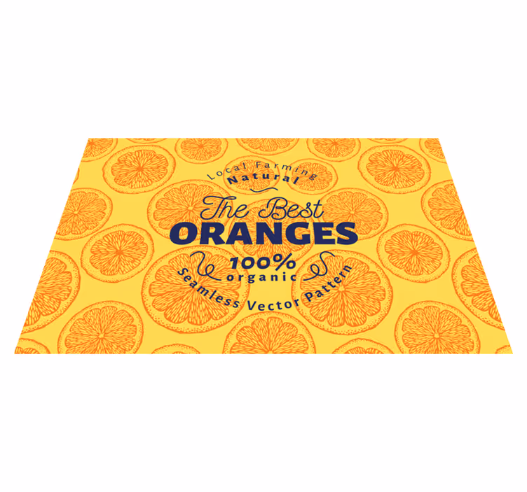 Set de table original motif orange bio - TenStickers