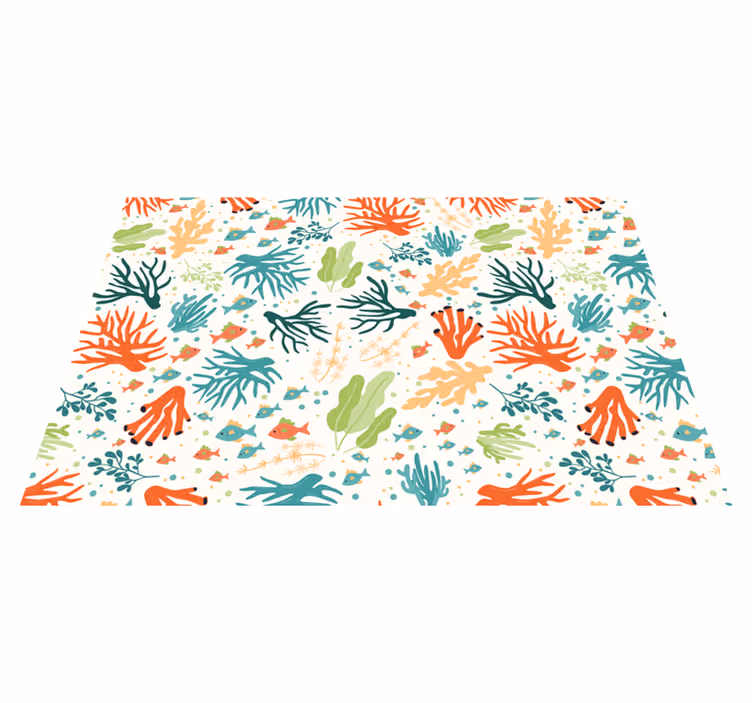 Set de table original motif corail vibrant - TenStickers
