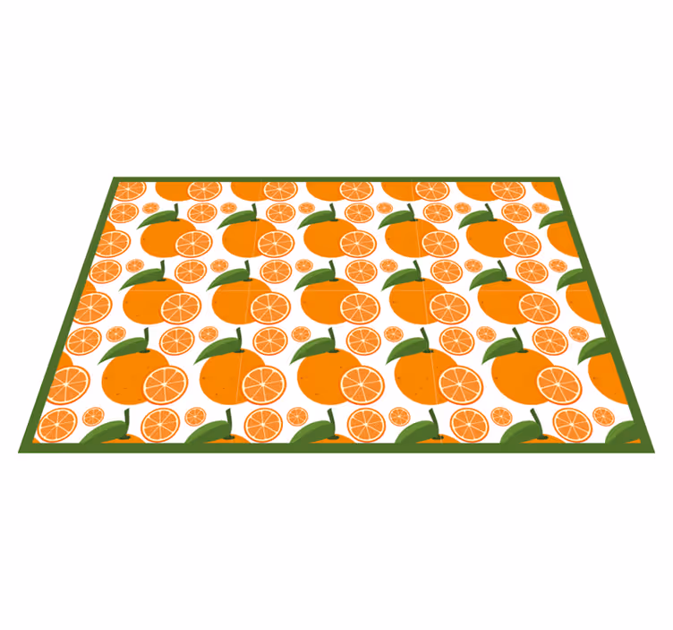 Set de table original arrangement d'angles d'agrumes - TenStickers