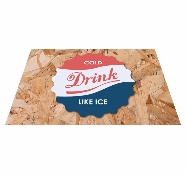 Set de table citation boisson froide comme de la glace - TenStickers