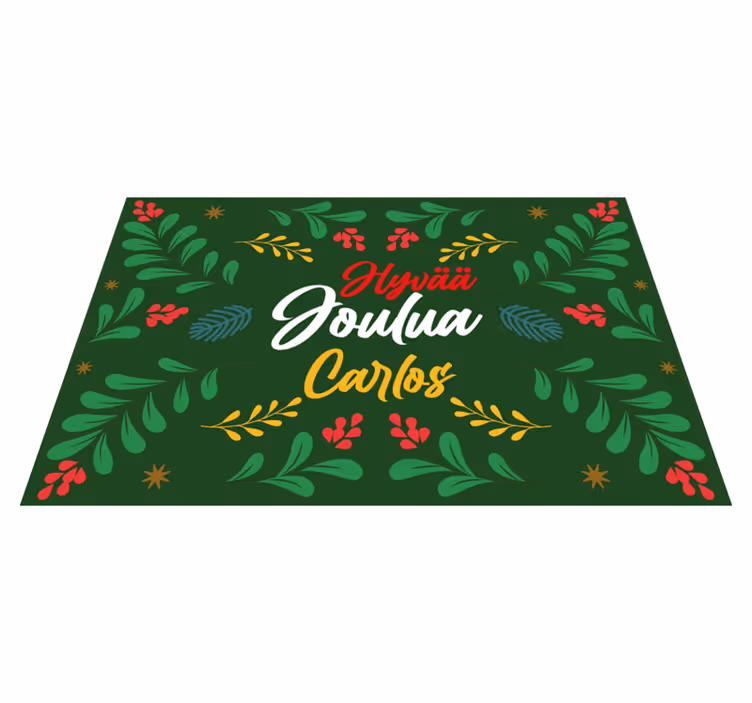 Set de table noël motif de feuillage festif - TenStickers