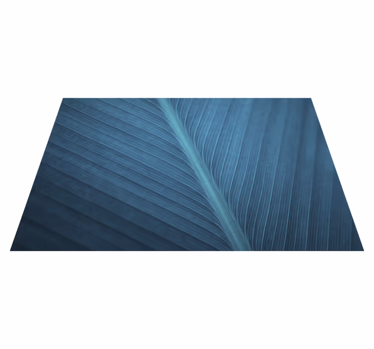 Set de table moderne Grande feuille gris bleu - TenStickers