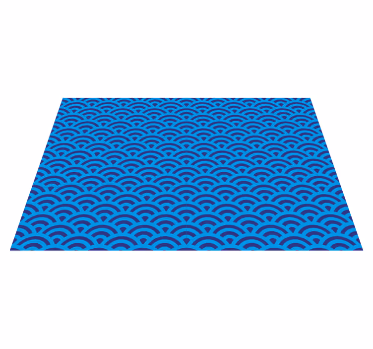 Set de table original Vague japonaise bleue - TenStickers